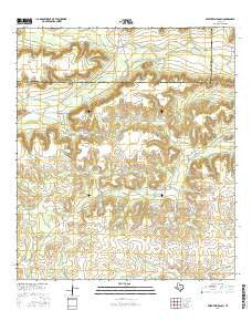 Seventeen Ranch Texas Current topographic map, 1:24000 scale, 7.5 X 7.5 Minute, Year 2016