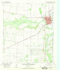 Seymour West Texas Historical topographic map, 1:24000 scale, 7.5 X 7.5 Minute, Year 1966