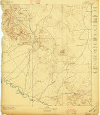 Shafter Texas Historical topographic map, 1:125000 scale, 30 X 30 Minute, Year 1896