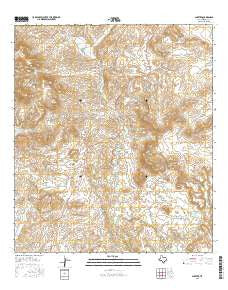Shafter Texas Current topographic map, 1:24000 scale, 7.5 X 7.5 Minute, Year 2016