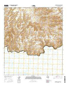 Shafter Canyon Texas Current topographic map, 1:24000 scale, 7.5 X 7.5 Minute, Year 2016