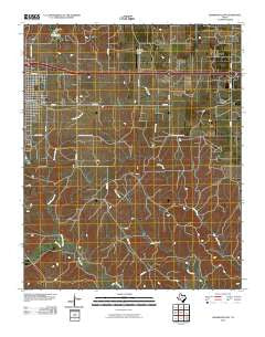 Shamrock East Texas Historical topographic map, 1:24000 scale, 7.5 X 7.5 Minute, Year 2010