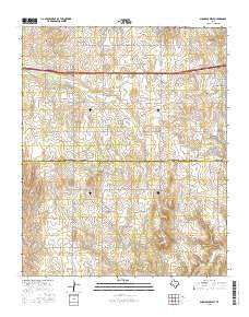 Shamrock West Texas Current topographic map, 1:24000 scale, 7.5 X 7.5 Minute, Year 2016