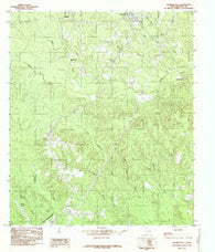 Shankleville Texas Historical topographic map, 1:24000 scale, 7.5 X 7.5 Minute, Year 1984