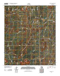 Shawville Texas Historical topographic map, 1:24000 scale, 7.5 X 7.5 Minute, Year 2010