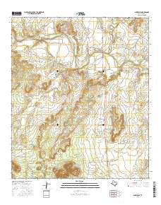 Shawville Texas Current topographic map, 1:24000 scale, 7.5 X 7.5 Minute, Year 2016