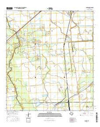 Sheeks Texas Current topographic map, 1:24000 scale, 7.5 X 7.5 Minute, Year 2016