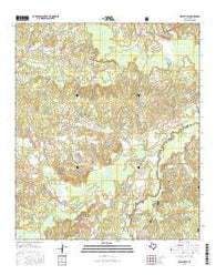 Shelbyville Texas Current topographic map, 1:24000 scale, 7.5 X 7.5 Minute, Year 2016
