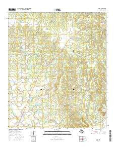 Shep Texas Current topographic map, 1:24000 scale, 7.5 X 7.5 Minute, Year 2016