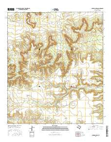 Sherbino Mesa Texas Current topographic map, 1:24000 scale, 7.5 X 7.5 Minute, Year 2016