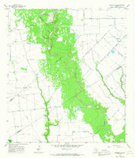 Sheridan SE Texas Historical topographic map, 1:24000 scale, 7.5 X 7.5 Minute, Year 1965