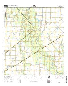 Sheridan SE Texas Current topographic map, 1:24000 scale, 7.5 X 7.5 Minute, Year 2016