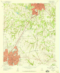 Sherman Texas Historical topographic map, 1:24000 scale, 7.5 X 7.5 Minute, Year 1958