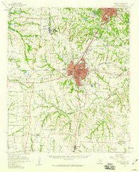 Sherman Texas Historical topographic map, 1:62500 scale, 15 X 15 Minute, Year 1958