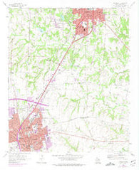 Sherman Texas Historical topographic map, 1:24000 scale, 7.5 X 7.5 Minute, Year 1958
