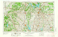 Sherman Texas Historical topographic map, 1:250000 scale, 1 X 2 Degree, Year 1954