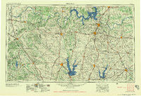 Sherman Texas Historical topographic map, 1:250000 scale, 1 X 2 Degree, Year 1958