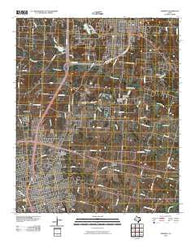 Sherman Texas Historical topographic map, 1:24000 scale, 7.5 X 7.5 Minute, Year 2010