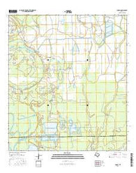 Shiloh Texas Current topographic map, 1:24000 scale, 7.5 X 7.5 Minute, Year 2016