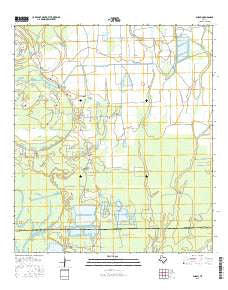 Shiloh Texas Current topographic map, 1:24000 scale, 7.5 X 7.5 Minute, Year 2016