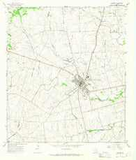 Shiner Texas Historical topographic map, 1:24000 scale, 7.5 X 7.5 Minute, Year 1965