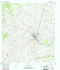 Shiner Texas Historical topographic map, 1:24000 scale, 7.5 X 7.5 Minute, Year 1965
