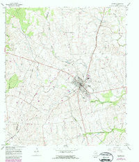 Shiner Texas Historical topographic map, 1:24000 scale, 7.5 X 7.5 Minute, Year 1965