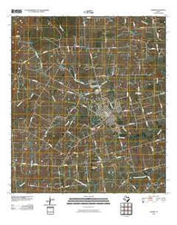 Shiner Texas Historical topographic map, 1:24000 scale, 7.5 X 7.5 Minute, Year 2010