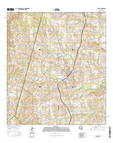 Shiner Texas Current topographic map, 1:24000 scale, 7.5 X 7.5 Minute, Year 2016