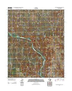 Shinnery Creek Texas Historical topographic map, 1:24000 scale, 7.5 X 7.5 Minute, Year 2012