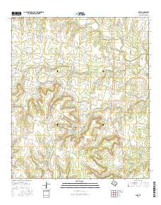 Shive Texas Current topographic map, 1:24000 scale, 7.5 X 7.5 Minute, Year 2016