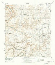 Shumla Texas Historical topographic map, 1:62500 scale, 15 X 15 Minute, Year 1943