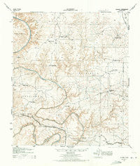 Shumla Texas Historical topographic map, 1:62500 scale, 15 X 15 Minute, Year 1943