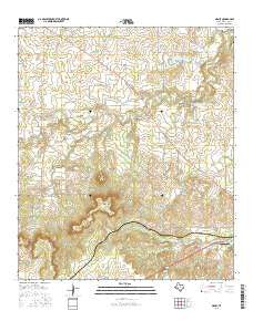 Sidney Texas Current topographic map, 1:24000 scale, 7.5 X 7.5 Minute, Year 2016