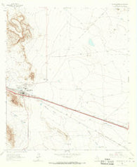 Sierra Blanca Texas Historical topographic map, 1:24000 scale, 7.5 X 7.5 Minute, Year 1964