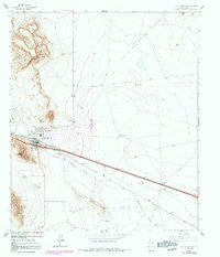 Sierra Blanca Texas Historical topographic map, 1:24000 scale, 7.5 X 7.5 Minute, Year 1964