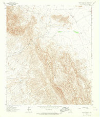 Sierra Blanca SW Texas Historical topographic map, 1:24000 scale, 7.5 X 7.5 Minute, Year 1964