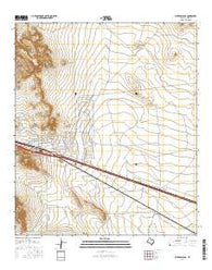 Sierra Blanca Texas Current topographic map, 1:24000 scale, 7.5 X 7.5 Minute, Year 2016