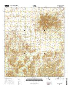 Sierra Madera Texas Current topographic map, 1:24000 scale, 7.5 X 7.5 Minute, Year 2016
