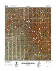 Sierra Parda Texas Historical topographic map, 1:24000 scale, 7.5 X 7.5 Minute, Year 2012