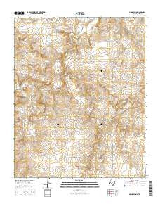 Signal Spring Texas Current topographic map, 1:24000 scale, 7.5 X 7.5 Minute, Year 2016