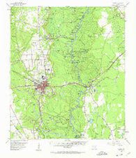 Silsbee Texas Historical topographic map, 1:62500 scale, 15 X 15 Minute, Year 1955