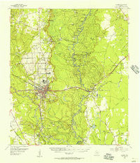 Silsbee Texas Historical topographic map, 1:62500 scale, 15 X 15 Minute, Year 1955