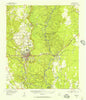 Silsbee Texas Historical topographic map, 1:62500 scale, 15 X 15 Minute, Year 1955
