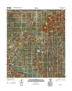 Silver Texas Historical topographic map, 1:24000 scale, 7.5 X 7.5 Minute, Year 2012