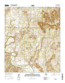 Silver Texas Current topographic map, 1:24000 scale, 7.5 X 7.5 Minute, Year 2016