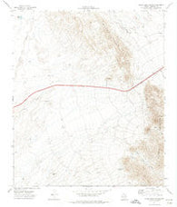 Silver King Canyon Texas Historical topographic map, 1:24000 scale, 7.5 X 7.5 Minute, Year 1972