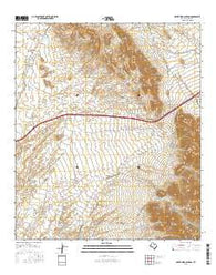 Silver King Canyon Texas Current topographic map, 1:24000 scale, 7.5 X 7.5 Minute, Year 2016