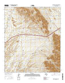 Silver King Canyon Texas Current topographic map, 1:24000 scale, 7.5 X 7.5 Minute, Year 2016