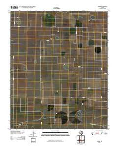 Simms Texas Historical topographic map, 1:24000 scale, 7.5 X 7.5 Minute, Year 2010